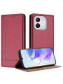 Предпазен калъф тип портмоне за Honor 400 Lite - червен