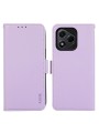 Калъф от еко кожа тип портмоне с RFID блокиране за Honor 400 Lite - лилав
