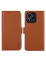 Калъф от еко кожа тип портмоне с RFID блокиране за Honor 400 Lite - кафяв
