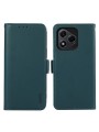 Калъф от еко кожа тип портмоне с RFID блокиране за Honor 400 Lite - зелен