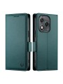 Калъф от еко кожа тип портмоне за Honor 400 Lite - зелен