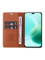Калъф за телефон от еко кожа тип портмоне за Honor 400 Lite - кафяв