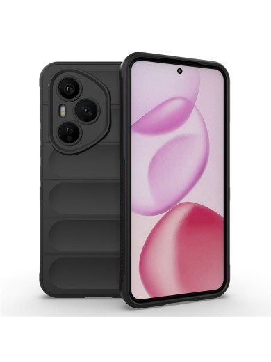 Противоплъзгащ предпазен гръб за Honor 400 Pro - черен Противоплъзгащ предпазен гръб за Honor 400 Pro - черен