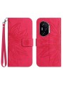 Калъф от еко кожа тип портмоне за Honor 400 Pro - розов