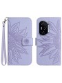 Калъф от еко кожа тип портмоне за Honor 400 Pro - лилав
