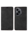 Калъф от еко кожа тип портмоне с RFID  блокираща технология за Honor 400 Pro - черен