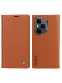 Калъф за телефон от еко кожа тип портмоне за Honor 400 Pro - кафяв