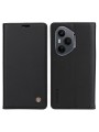 Калъф за телефон от еко кожа тип портмоне за Honor 400 Pro - черен