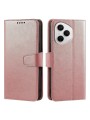 Предпазен калъф от еко кожа за Honor 400 Pro - розов