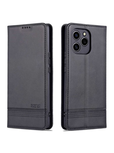 Калъф от еко кожа тип портмоне за Honor 60 SE - черен Калъф от еко кожа тип портмоне за Honor 60 SE - черен