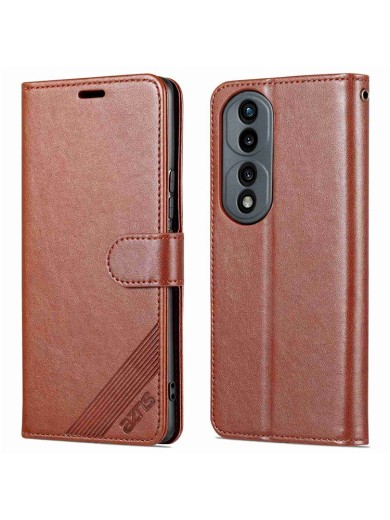 Калъф от еко кожа, тип портфейл за Honor 70 Pro - кафяв Калъф от еко кожа, тип портфейл за Honor 70 Pro - кафяв