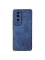 Гръб с противоплъзгащо покритие от еко кожа за Honor 80 - син