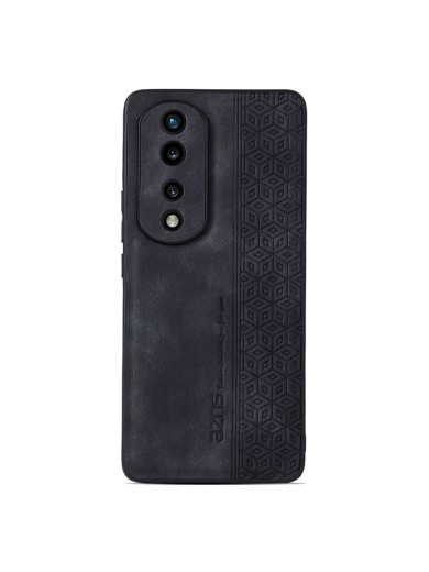 Гръб с противоплъзгащо покритие от еко кожа за Honor 80 - черен Гръб с противоплъзгащо покритие от еко кожа за Honor 80 - черен