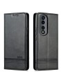Калъф от еко кожа тип портмоне за Honor 80 - черен
