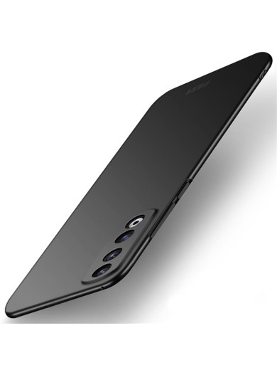 Твърд матиран предпазен гръб за Honor 80 Pro - черен Твърд матиран предпазен гръб за Honor 80 Pro - черен