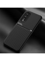 Гръб с покритие от еко кожа за Honor 80 Pro - черен