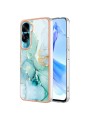 Предпазен удароустойчив гръб с мраморни шарки за Honor 90 Lite - зелен
