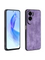 Противоплъзгащ се тънък гръб от еко кожа за Honor 90 Lite - лилав