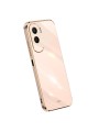 Предпазен удароустойчив гръб с галванизирана рамка за Honor 90 Lite - розов