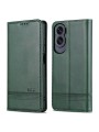 Калъф от еко кожа тип портмоне за Honor 90 Lite - зелен