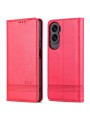 Калъф от еко кожа тип портмоне за Honor 90 Lite - червен