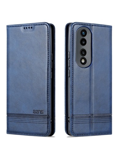 Калъф от еко кожа тип портмоне за Honor 90 Pro - син Калъф от еко кожа тип портмоне за Honor 90 Pro - син