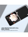 Удароустойчив предпазен гръб от естествена кожа за Honor Magic V Flip - черен