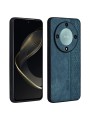 Противоплъзгащ се тънък гръб от еко кожа за Honor Magic6 Lite - зелен