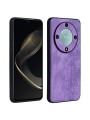 Противоплъзгащ се тънък гръб от еко кожа за Honor Magic6 Lite - лилав
