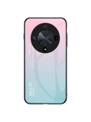 Предпазен гръб от закалено стъкло за Honor Magic6 Lite - розов