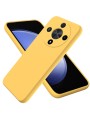 Предпазен удароустойчив силиконов гръб с каишка за Honor Magic6 Lite - жълт