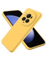 Предпазен удароустойчив силиконов гръб с каишка за Honor Magic6 Pro - жълт