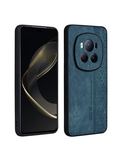 Противоплъзгащ се тънък гръб от еко кожа за Honor Magic6 Pro - зелен