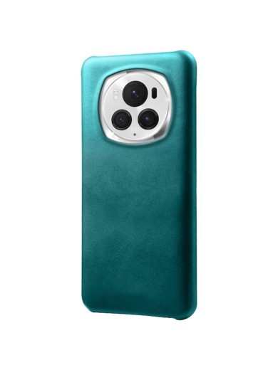 Предпазен гръб от eко кожа за Honor Magic6 Pro - зелен