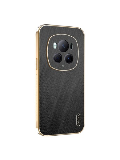 Предпазен удароустойчив гръб с галванизирана рамка за Honor Magic6 Pro - черен