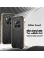 Предпазен удароустойчив гръб с галванизирана рамка за Honor Magic6 Pro - черен