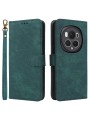 Калъф от еко кожа тип портмоне с RFID блокиране за Honor Magic6 Pro - зелен