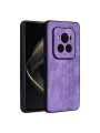 Противоплъзгащ се тънък гръб от еко кожа за Honor Magic6 Ultimate - лилав