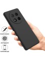 Предпазен удароустойчив силиконов гръб с каишка за Honor Magic7 Lite - черен