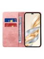 Калъф от еко кожа тип портмоне с RFID  блокираща технология за Honor Magic7 Lite - розов