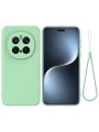 Предпазен удароустойчив силиконов гръб с каишка за Honor Magic7 Pro - зелен