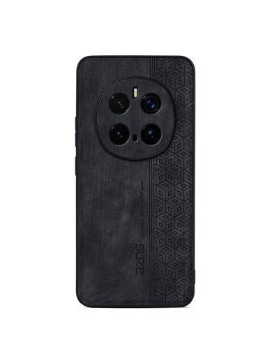 Противоплъзгащ се тънък гръб от еко кожа за Honor Magic7 Pro - черен Противоплъзгащ се тънък гръб от еко кожа за Honor Magic7 Pro - черен