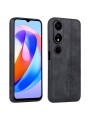 Противоплъзгащ се тънък гръб от еко кожа за Honor Play 40 - черен