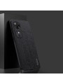 Удароустойчив гръб от еко кожа с дървесна текстура за Honor Play 60 - черен