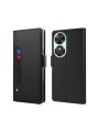 Калъф от еко кожа тип портмоне с огледало за Honor Play10C