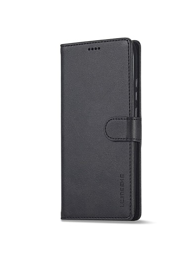 Калъф от еко кожа тип портмоне за Honor Play6T Pro - черен