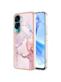 Предпазен удароустойчив гръб с мраморни шарки за Honor X50i - розов