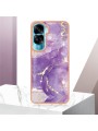 Предпазен удароустойчив гръб с мраморни шарки за Honor X50i - лилав