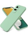 Предпазен удароустойчив силиконов гръб с каишка за Honor X50i - зелен