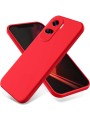Предпазен удароустойчив силиконов гръб с каишка за Honor X50i - червен